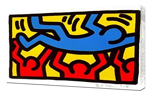 Keith Haring - 65 - Pop Art Leinwandbild - Kunstdrucke - Gemälde Wandbilder