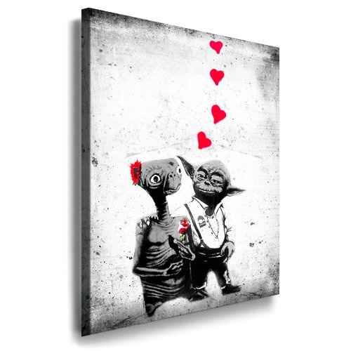 Kunstdruck Banksy - Great graffiti - Street Art Graffiti Leinwand Bild von artfactory24 fertig auf Keilrahmen - Kunstdrucke, Leinwandbilder, Wandbilder, Poster, Gemälde, Pop Art Deko Kunst Bilder