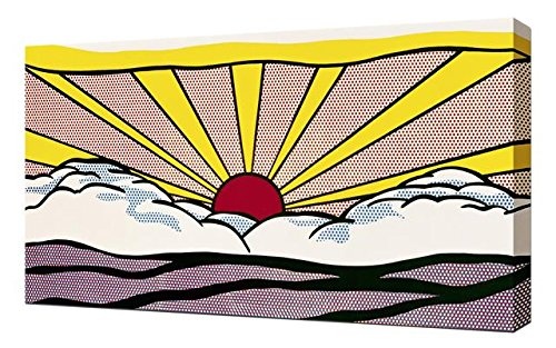 Roy Lichtenstein Sunrise - Pop Art Leinwandbild - Kunstdrucke - Gemälde Wandbilder