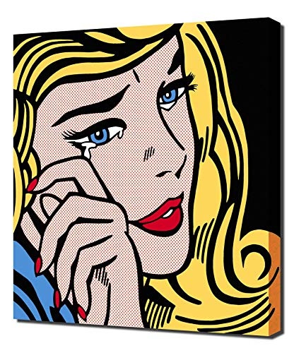 Roy Lichtenstein Crying Girl - Pop Art Leinwandbild -...