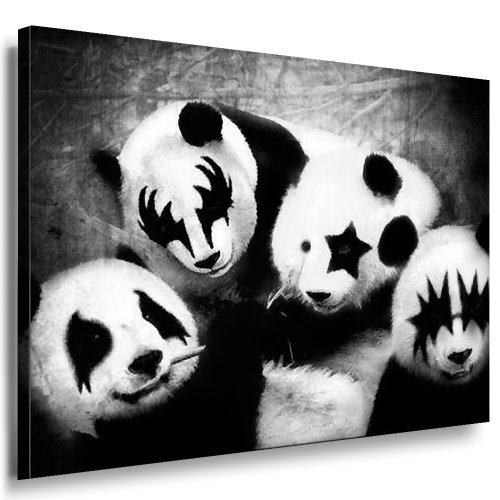 Kunstdruck Banksy - Kiss Panda - Street Art Graffiti...