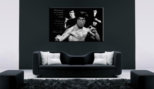 Wandbild "Bruce Lee" Pop Art Bild 100x70cm /...