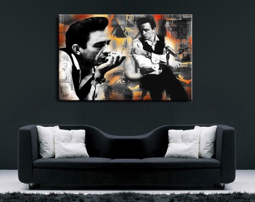 Kunstdruck Johnny Cash bilder , Leinwandbild fertig auf...