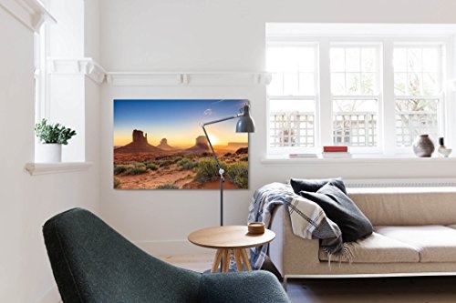 Paul Sinus Art Leinwandbilder | Bilder Leinwand 120x80cm Weite Wüste Den USA