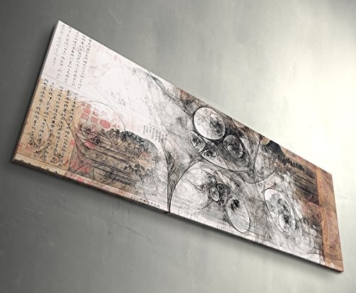 Sinus Art Alien Wandbild auf Leinwand Enigma Serie 150x50cm