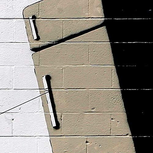 decomonkey Akustikbild Banksy 120x80 cm 1 Teilig Bilder Leinwandbilder Wandbilder XXL Schallschlucker Schallschutz Akustikdämmung Wandbild Deko leise Urban Graffiti