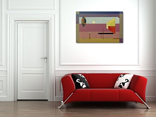 Wassily Kandinsky - Kühle Streifen - Gemälde 1930-75x50 cm - Leinwandbild auf Keilrahmen - Wand-Bild - Kunst, Gemälde, Foto, Bild auf Leinwand - Alte Meister/Museum
