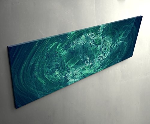 Paul Sinus Art Das Seehaus - Kunstdruck auf Leinwand gerahmt 150x50cm