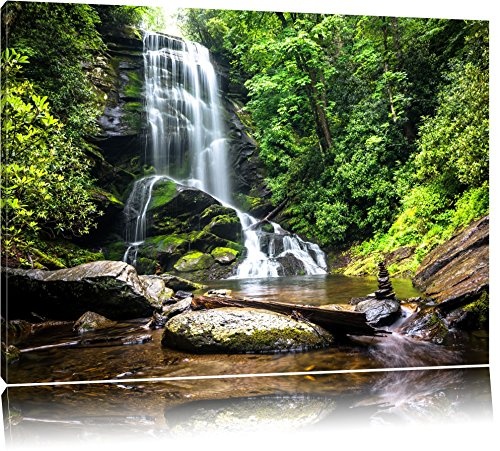 Wunderschöner tropischer Wasserfall Format: 120x80...