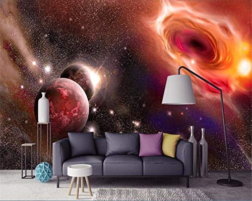 Wandbilder Tapete Tapete Kühlen Schönen Traum Kosmischen Sternenplaneten Milchstraße Tv Hintergrund Wand Schönheit-350X250Cm,Wandbild