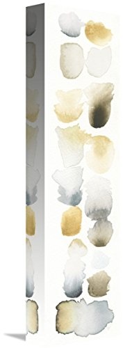 Global Galerie Elyse DeNeige Watercolor Swatch Panel neutral II Leinwandbild, 10,6 x 40,6 cm