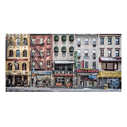 Bilderwelten Leinwandbild - Kalter Tag in NY - Quer 1:2, 80cm x 160cm