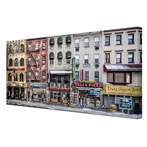 Bilderwelten Leinwandbild - Kalter Tag in NY - Quer 1:2, 80cm x 160cm