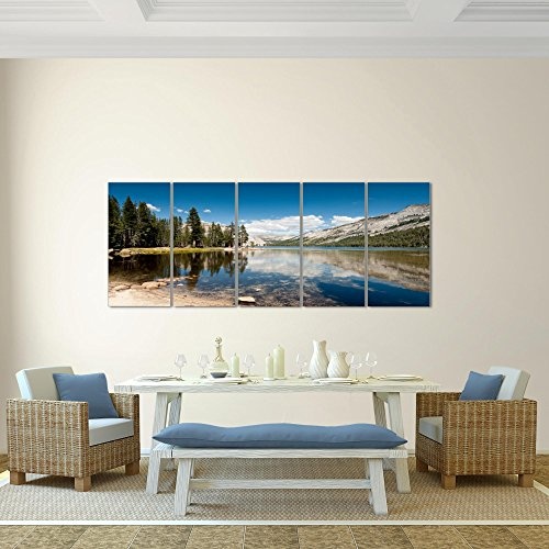 Bilder Landschaft Berge Wandbild 200 x 80 cm Vlies -...