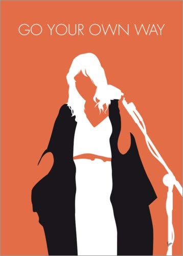Posterlounge Leinwandbild 30 x 40 cm: Fleetwood Mac - Go Your Own Way von chungkong - fertiges Wandbild, Bild auf Keilrahmen, Fertigbild auf echter Leinwand, Leinwanddruck