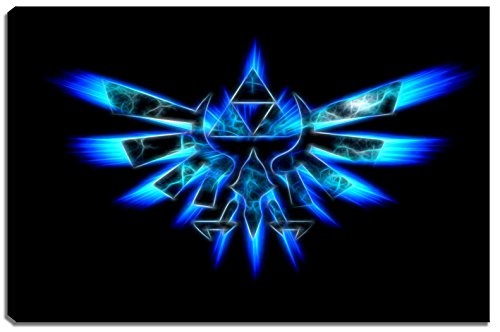 Hyrule Emblem , Zelda Dark Motiv auf Leinwand im Format:...