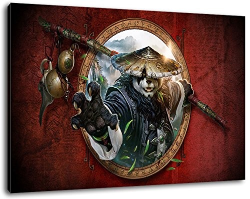 World of Warcraft Format 120x80 cm Bild auf Leinwand, XXL...