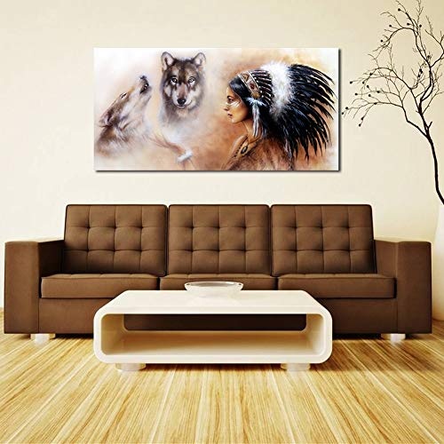 HEDDK Leinwandbilder Leinwand Wandkunst HD Computer Inkjet Bild Poster Ölgemälde Kunstwerk für Wohnzimmer Schlafzimmer Dekoration Geschenke (Kein Rahmen),40 * 80cm