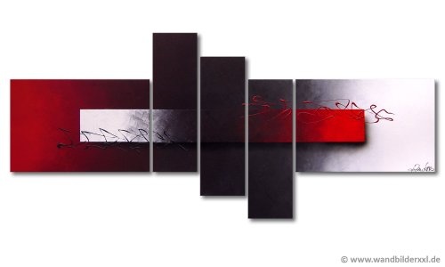WandbilderXXL® Handgemaltes Bild "Opposites Attract" in 160x60x2cm fertig gespannt auf Holzkeilrahmen Moderne große Wandbilder Leinwandbilder Bilder Wohnzimmer
