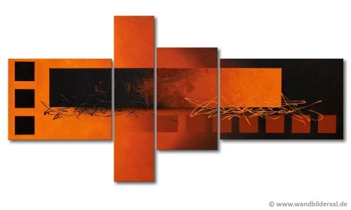 WandbilderXXL® Handgemaltes Bild "Fiery Emotions" in 160x80x2cm fertig gespannt auf Holzkeilrahmen Moderne große Wandbilder Leinwandbilder Bilder Prime Wohnzimmer