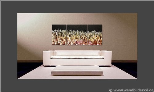 WandbilderXXL® Handgemaltes Bild "Summer Heat" in 170x70x2cm fertig gespannt auf Holzkeilrahmen Moderne große Wandbilder Leinwandbilder Bilder Prime Wohnzimmer