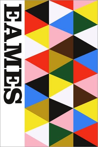 Posterlounge Leinwandbild 120 x 180 cm: Eames von The Usual Designers - fertiges Wandbild, Bild auf Keilrahmen, Fertigbild auf echter Leinwand, Leinwanddruck