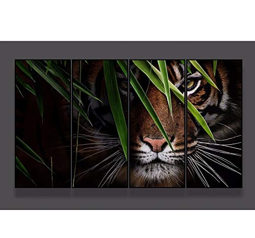 Wandbilder Benutzerdefinierte 3D New Designer Tiger Wandbild Eingang Tiere Tv Hintergrundbild 3D Animal Wallpaper-280X200Cm,wallpaper
