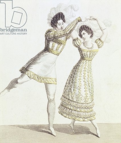 Leinwand-Bild 90 x 110 cm: "Costume design for a ballet at the Royal Opera House (designer unknown)", Bild auf Leinwand