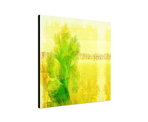 Kunstdruck grün gelb Abstrakt487_60x60cm...