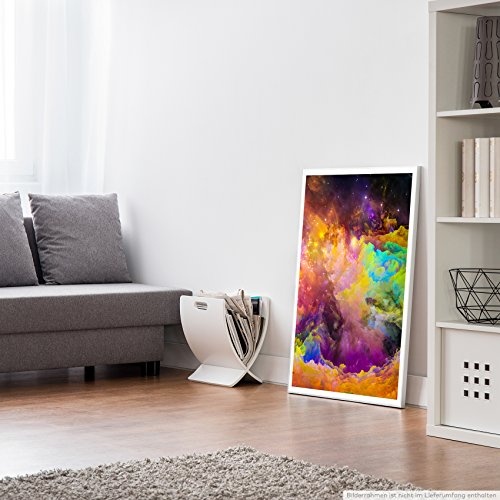 Best for home Artprints - Knallige bunte Farbwolken- Fotodruck in gestochen scharfer Qualität