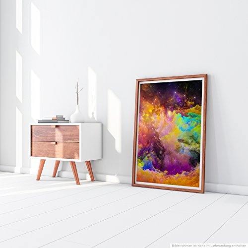 Best for home Artprints - Knallige bunte Farbwolken- Fotodruck in gestochen scharfer Qualität