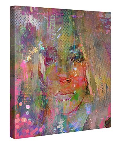Premium Leinwanddruck 80x80 cm – Thoughtful Girl...