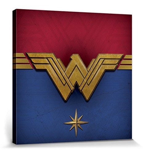1art1 105330 Wonder Woman - Emblem Poster Leinwandbild...
