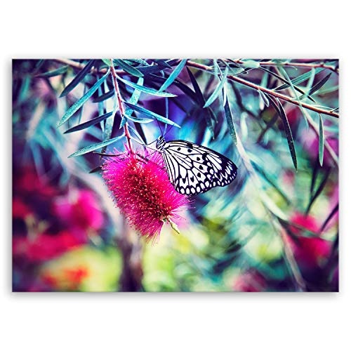 ge Bildet® hochwertiges Leinwandbild - butterfly -...
