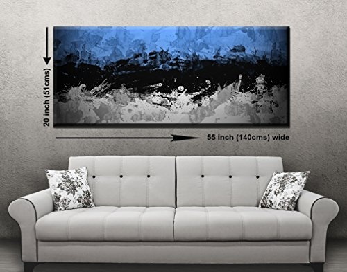 Leinwandbild TRIPLE COLOR Panorama Bild gerahmt XXL 139,7 x 50,8 cm auf 4,5 Fuß breit x 1,5 Fuß High fertig zum Aufhängen