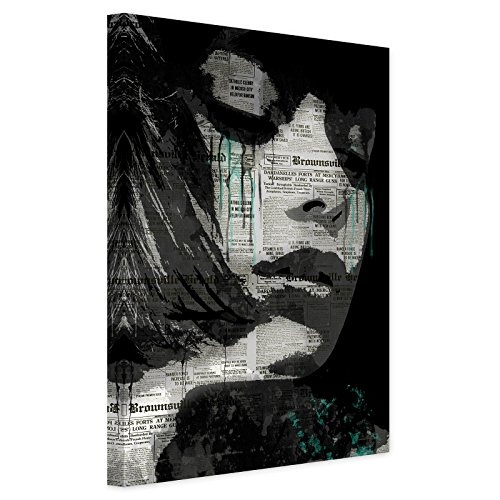 Kunstbruder Kunstdruck Colors Made of Tears - türkis (Div. Grössen) - Bild auf Leinwand/Wandbild Leinwandbild Streetart 70x100cm