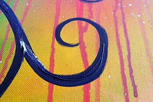 exclusive-gallery I Monica Mirafiori I Gemälde Color Tree I 120x80cm | XXL Leinwandbild handgemalt | Acrylgemälde auf Leinwand | Sehr großes Acrylbild auf Keilrahmen