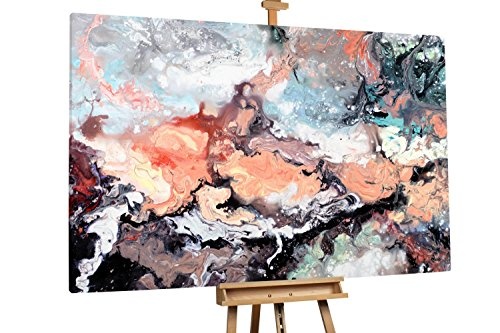 KunstLoft® XXL Gemälde Feuer im Ozean 180x120cm...
