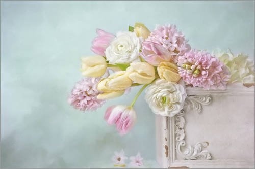 Leinwandbild 150 x 100 cm: Pastell Spring von Lizzy Pe -...