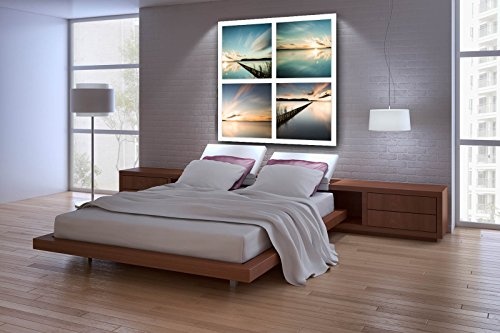 Voss Fine Art Photography Leinwandbild in Galerie-Qualität. Pastell, 4 Motive von der Ostsee Open Edition. Leinwandbild aufgezogen auf Naturholz Keilrahmen als Kunst Wandbild