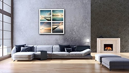 Voss Fine Art Photography Leinwandbild in Galerie-Qualität. Pastell, 4 Motive von der Ostsee Open Edition. Leinwandbild aufgezogen auf Naturholz Keilrahmen als Kunst Wandbild