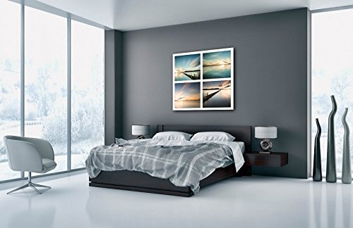 Voss Fine Art Photography Leinwandbild in Galerie-Qualität. Pastell, 4 Motive von der Ostsee Open Edition. Leinwandbild aufgezogen auf Naturholz Keilrahmen als Kunst Wandbild