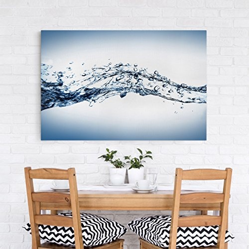 Bilderwelten Leinwandbild - Water Splash - Quer 2:3, 80cm x 120cm