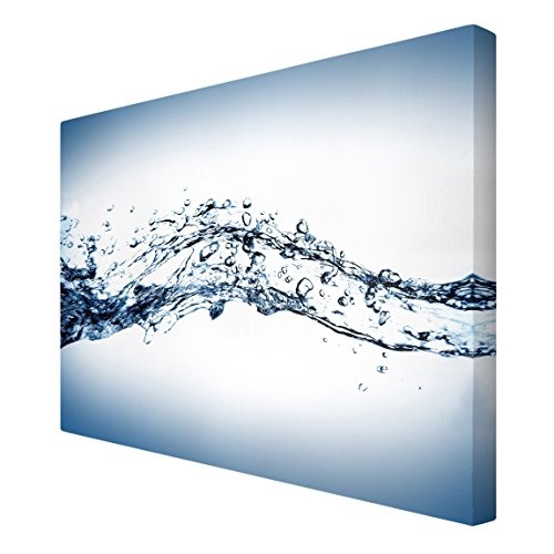 Bilderwelten Leinwandbild - Water Splash - Quer 2:3, 80cm x 120cm