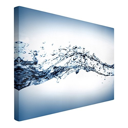 Bilderwelten Leinwandbild - Water Splash - Quer 2:3, 80cm x 120cm