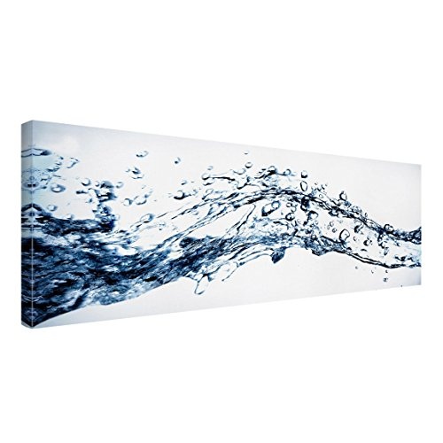 Bilderwelten Leinwandbild - Water Splash - Panorama Quer, 70cm x 200cm