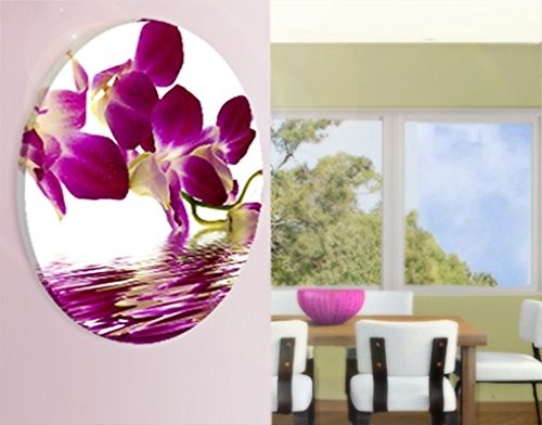 Apalis Canvas Art Circle Pink Orchid Waters Leinwandbilder, Leinwandbild, Leinwandbild, Leinwanddruck, Leinwandbild, Leinwandbild, Wandkunst