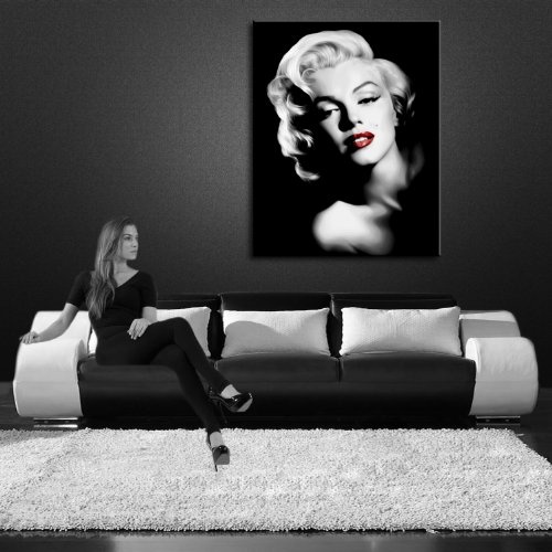 Marilyn Monroe Kunstdruck Deko Bild 100x70cm k. Musik...