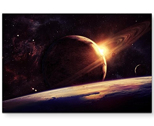 Paul Sinus Art Leinwandbilder | Bilder Leinwand 120x80cm Weltall - Universum