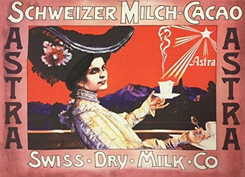 Bild, Wandbild, Leinwandbild 33x44 cm - Astra Schweizer Milch Cacao-